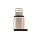 Перехідник Remax RA-USB2 Visual microUSB to Lightning M золотистий - зображення 1