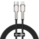 USB кабель Type С на Lightning Baseus Cafule Series Metal Data Cable (1M, 20W, PD, 480 Mbps). Black - изображение 1