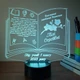 Іменний світильник 3D, LED нічник вчителю, подарунок на ювілей вчителя від учнів (16 кольорів світіння) під замовлення (НЧ0041) - зображення 6