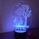 Акриловый светильник "Романтичный ужин в саду" 3D LED ночник на годовщину свадьбы (16 цветов свечения) под заказ (НЧ0040) - изображение 4