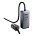 Заряджання в прикурювач 120 Вт 4x USB Type-C подовжувач Baseus Share Together CCBT-B0G - зображення 3