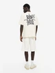 Футболка хлопковая длинная мужская H&M A1402-967955 M Кремовая (hm04359297998) - изображение 3