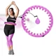 Хула-хуп з обважнювачем HMS HHW12 Plus Size фіолетовий - изображение 2