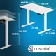 Комп'ютерний стіл з електрорегулюванням висоти Casaria 73x110x60см, білий - изображение 8