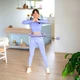 Хула-хуп з обважнювачем One Fitness OHA02 фіолетовий + пояс для схуднення - изображение 3