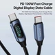 Кабель Type-c - Type-c 100W 2М Toocki Display PD3.0 QC4.0 FCP AFC Черный - изображение 6