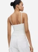 Боди-майка женская H&M A1402-1144976 M Молочная (1349606169) - изображение 6