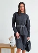 Платье Art Knit с узором жен. Оливия OVERSIZE графит - изображение 4