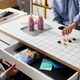 Письмовий стіл IKEA Мікке, білий, антрацит, 105x50 см, 104.898.39 - зображення 10