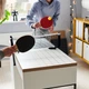 Письмовий стіл IKEA Мікке, білий, антрацит, 105x50 см, 104.898.39 - зображення 13