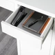 Письмовий стіл IKEA Мікке, білий, 105x50 см, 099.030.14 - зображення 11
