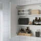Дзеркальна шафа з дверцятами IKEA ENHET, біла, 60x17x75 см, 393.236.69 - зображення 7