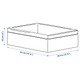 Органайзер IKEA БАКСНА, сірий, білий, 26x34x10 см, 204.743.66 - зображення 10