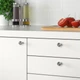Ручка меблева IKEA БАГГАНЕС, нержавіюча сталь, 21 мм, 903.384.22 - зображення 4