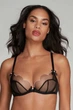 Бюстгальтер Agent Provocateur Lorna черно-розовый 32DD - изображение 3