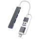 USB 3.0 хаб SmartGo на 4 порти UniversalPort - зображення 1