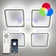 Світильник світлодіодний стельовий LUMINARIA LOOK RGB 120W 4S WHITE 220V IP20 з пультом ДУ - изображение 1