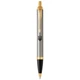 Ручка кулькова Parker IM 17 Brushed Metal GT BP Тризуб (22 232_TR) - зображення 1