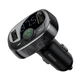 Автомобільний FM-трансмітер ресивер Baseus T S-09A Shaped Bluetooth MP3 Player Standard Edition Black (CCMT000001) - зображення 1