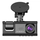 Видеорегистратор DashCam автомобильный FHD 1080P с 3-мя камерами Чёрный (1013-672-00) - изображение 1