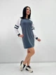 Жіноча спортивна сукня Fashion з двонитки 50/52 графіт - зображення 2