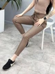 Демісезонні жіночі штани з екошкіри (тонкі) Fashion 50 мокко - зображення 7