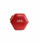 Гантель для фітнесу з вініловим покриттям Generation Fitness FF51D3A-2kg (червоний) - зображення 5