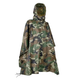 Пончо тактичне Mil-Tec One size Мультікам Уламковий Плащ-палатка RipStop PONCHO PE R/S 780GR. WOODLAND (10630020) - изображение 1