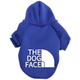 Толстовка для собак с капюшоном синяя с белым the dog face XL - изображение 1