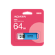 Флеш-накопичувач Flash ADATA USB 2.0 C906 64Gb Water Blue (AC906-64G-RWB) - изображение 3