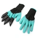 Рукавички граблі садові Garden Genie Gloves, пластикові наконечники кігті - зображення 1
