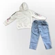 Комплект "Bugs Bunny" джинсы с кофтой Zara 7-8 лет 128 см Бело-голубой (0364-23) - изображение 2