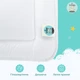 Подушка детская для сна Sei Design DeLuxe Антиаллергенное волокно с наволочкой Хлопок Белая 40х60 см (4260392048165) - изображение 7