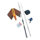 Набір на хижака Corsar 2.1m 2-8g: котушка KS600 18+1bb: шнур X4 100m помаранчовий: кейс для котушки: коробка для воблерів - зображення 1