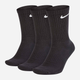 Набір чоловічих шкарпеток високих бавовняних Nike Everyday Cushioned Crew 3pack (SX7664-010) S 3 пари Чорний (888407233593) - зображення 1