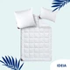 Одеяло IDEIA Super Soft Premium всесезонное евро 200х220 Антиаллергенный искусственный лебяжий пух Белое (4820182654046) - изображение 9
