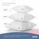 Подушка для сна IDEIA Nordic Comfort 50х70 Антиаллергенное волокно чехол со стежкой Белая (4820227285563) - изображение 7