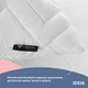Подушка NORDIC COMFORT+ IDEIA 40х60 см с молнией, антиаллергенная белая - изображение 7