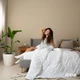 Одеяло IDEIA всесезонное Полуторное 155х210 см Nordic Comfort Антиаллергенное волокно Белое (4820227285730) - изображение 5
