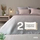 Покрывало с подушками на кровать IDEIA Silhouette стеганое двустороннее 220 х 240 см + 2 подушки 50 х 70 см Бежевый (4820227286270) - изображение 2