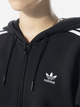 Толстовка на блискавці з капюшоном жіноча Adidas Adicolor Classics 3-Stripes Full-Zip Hoodie W "Black" IK0438 M Чорна (4066761329336) - зображення 3