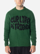 Sweter męski luźny Olaf Stencil Knitted Crewneck "Kelly Green" M140702-KELLY-Zielony L Zielony (8720104765873) - obraz 1