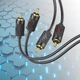 Аудио кабель 2RCA to 2RCA 1.5m тюльпан-тюльпан Hoco UPA29 переходник AUX раздвоитель - изображение 1