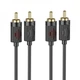 Аудіо кабель 2RCA to 2RCA 1.5m тюльпан-тюльпан перехідник AUX Hoco UPA29 - зображення 2