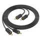 Аудіо кабель 2RCA to 2RCA 1.5m тюльпан-тюльпан перехідник AUX Hoco UPA29 - зображення 7