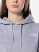 Bluza damska z kapturem krótka The North Face Essential Hoodie W "Light Grey Heather" NF0A7ZJDDYX L Szara (196247665079) - obraz 3