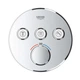 Душевая система скрытого монтажа GROHE QuickFix SmartControl UA202802R3 с верхним душем с изливом латунь хром CV033607 - изображение 4