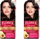 Набор Florex Super Стойкая крем-краска для волос Кератин 2.5 Коричневый мокко х 2 шт (4823001603294) - изображение 1