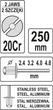 Nitownica YATO 250 mm YT-36007 (5906083360077) - obraz 6