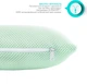 Подушка Papaella ортопедическая Бейби Maxi 25х26х8/3.5 Мята (4820227281695) - изображение 7